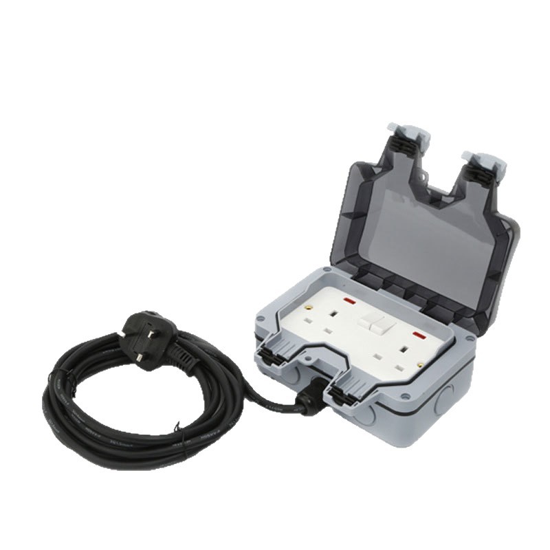 Outdoor Power Outlet Waterproof - Stopkontak Luar Ruangan Tahan Air IP66,
