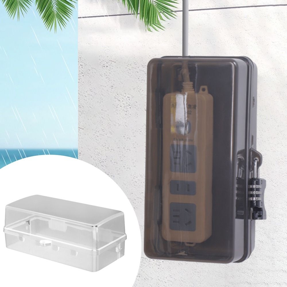Outdoor Power Outlet Waterproof - Kotak Steker Plastik Portabel Anti Maling