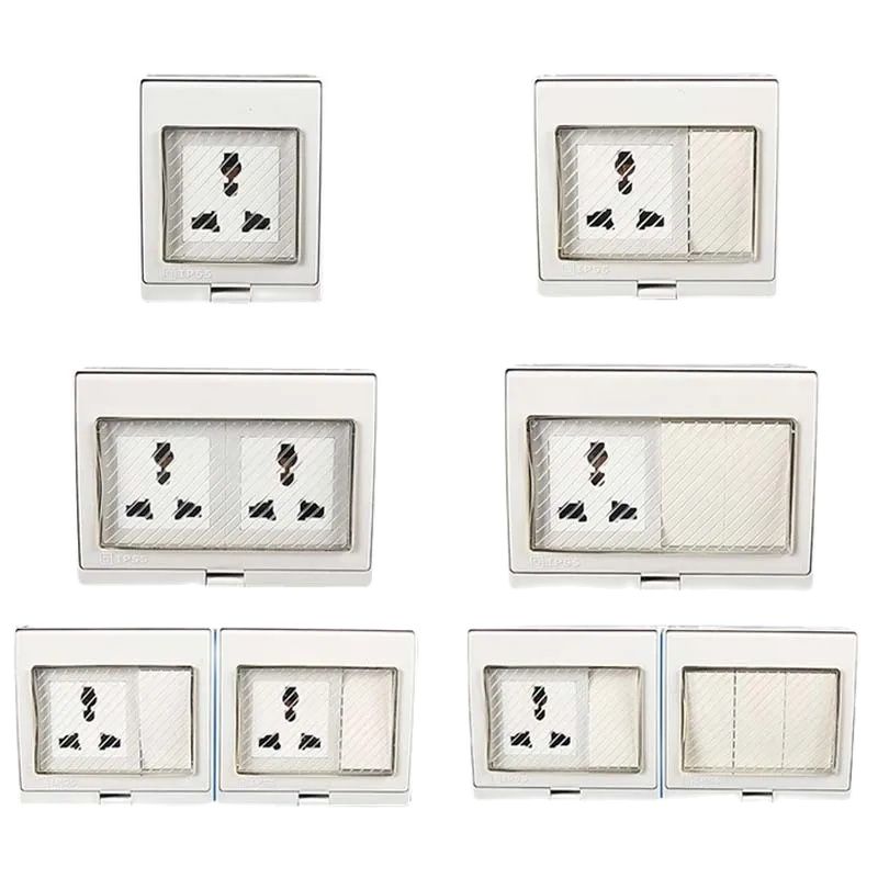 Outdoor Power Outlet Waterproof - 1 Buah Soket Dinding Tahan Air