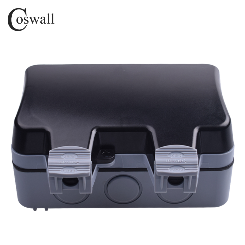 Coswall Soket Daya Dinding Lua - Outdoor Power Outlet Waterproof ulasan dan harga