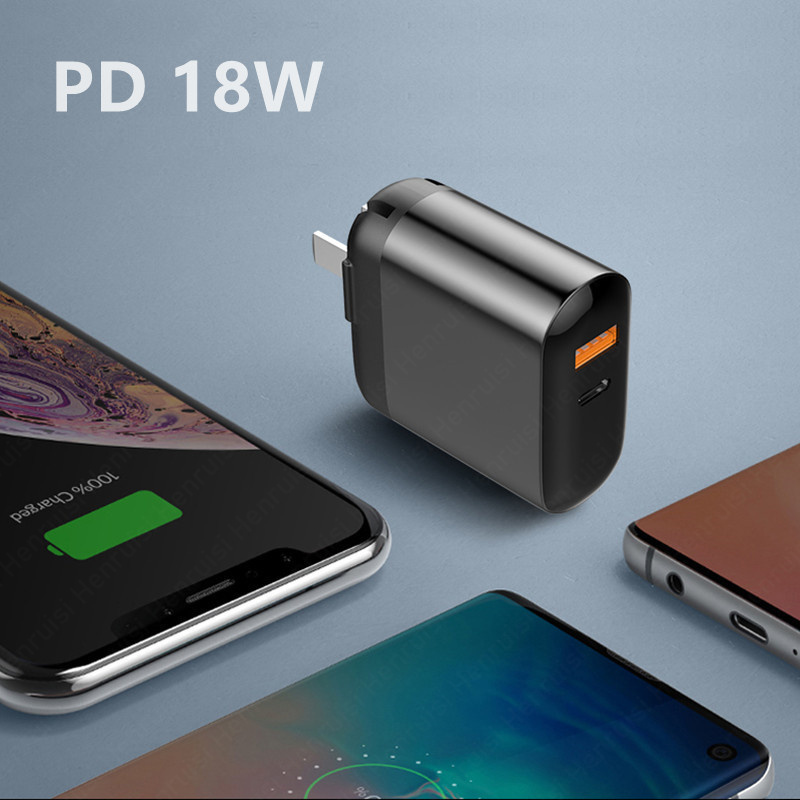 Pengisi daya USB C 18W PD tipe - Outdoor Usb Power Adapter ulasan dan harga