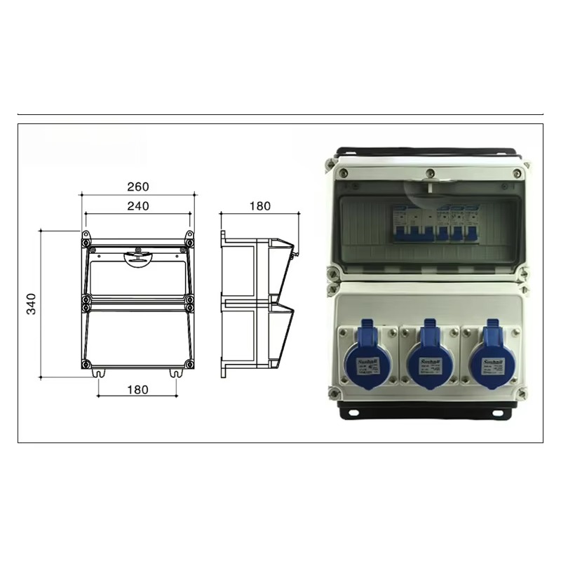 Kotak distribusi dinding luar  - Outdoor Power Distribution Board ulasan dan harga