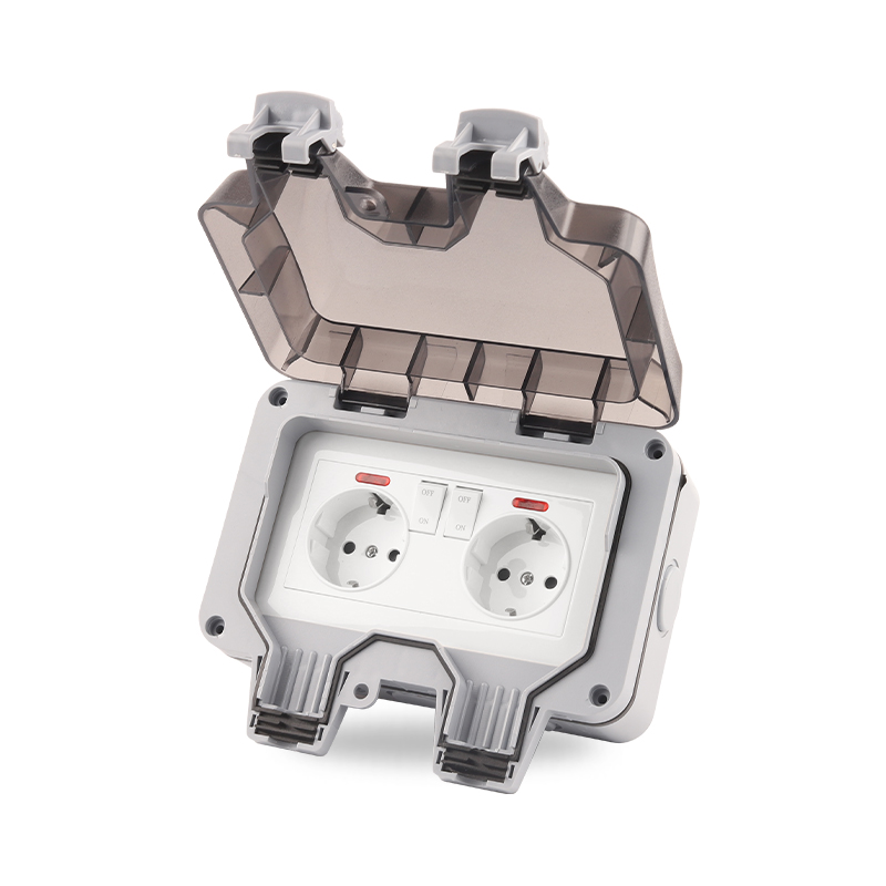 IP66 Uni Eropa Jerman Standar  - Outdoor Power Outlet Waterproof ulasan dan harga