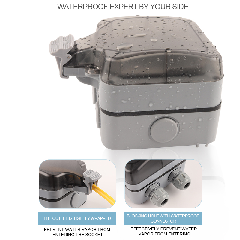 IP66 Uni Eropa Jerman Standar  - Outdoor Power Outlet Waterproof ulasan dan harga