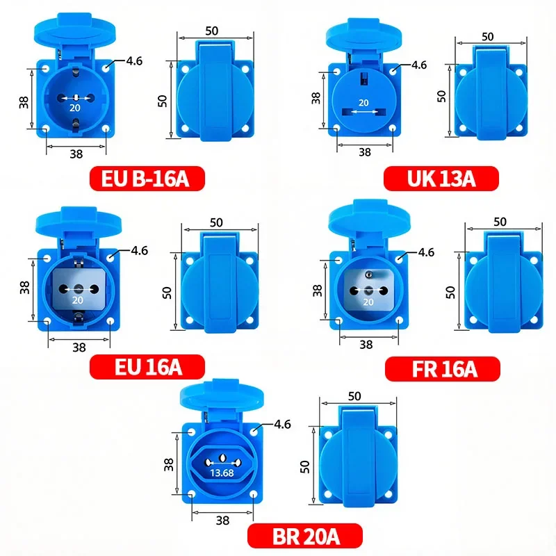 Stopkontak Panel Industri Taha - Outdoor Power Outlet Waterproof ulasan dan harga