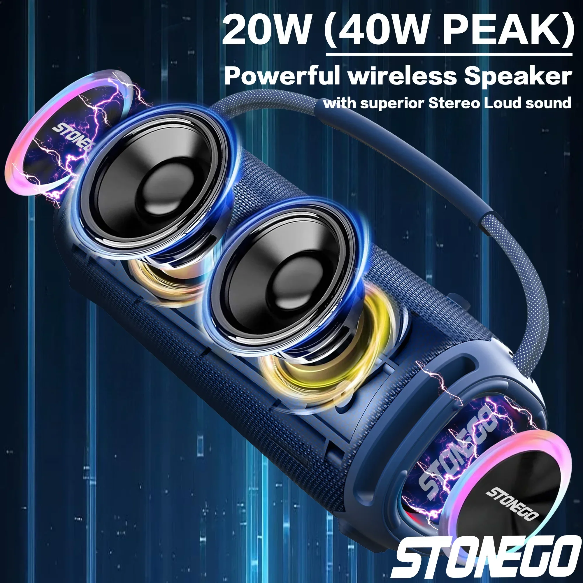 Speaker Nirkabel Bluetooth 5.3 - Quality Outdoor Power ulasan dan harga