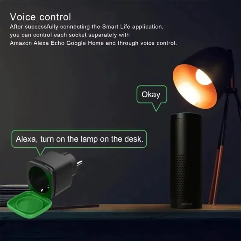 Tuya EU 16A WiFi Smart Waterpr - Outdoor Power Outlet Waterproof ulasan dan harga