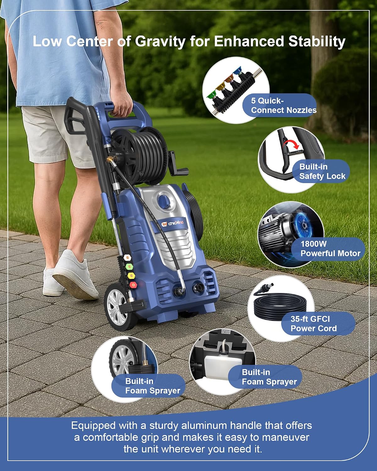 Mesin Cuci Bertekanan Tinggi E - Outdoor Power 'Hose' ulasan dan harga