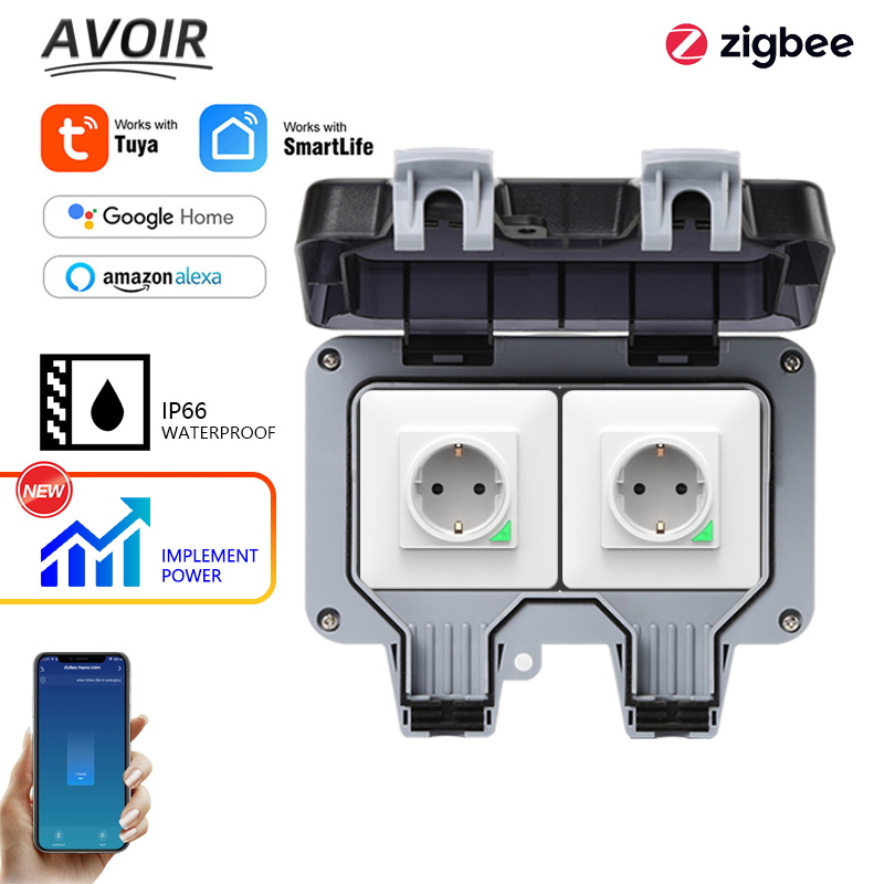 Avoir Tuya Zigbee soket listri - Outdoor Usb Power Adapter ulasan dan harga