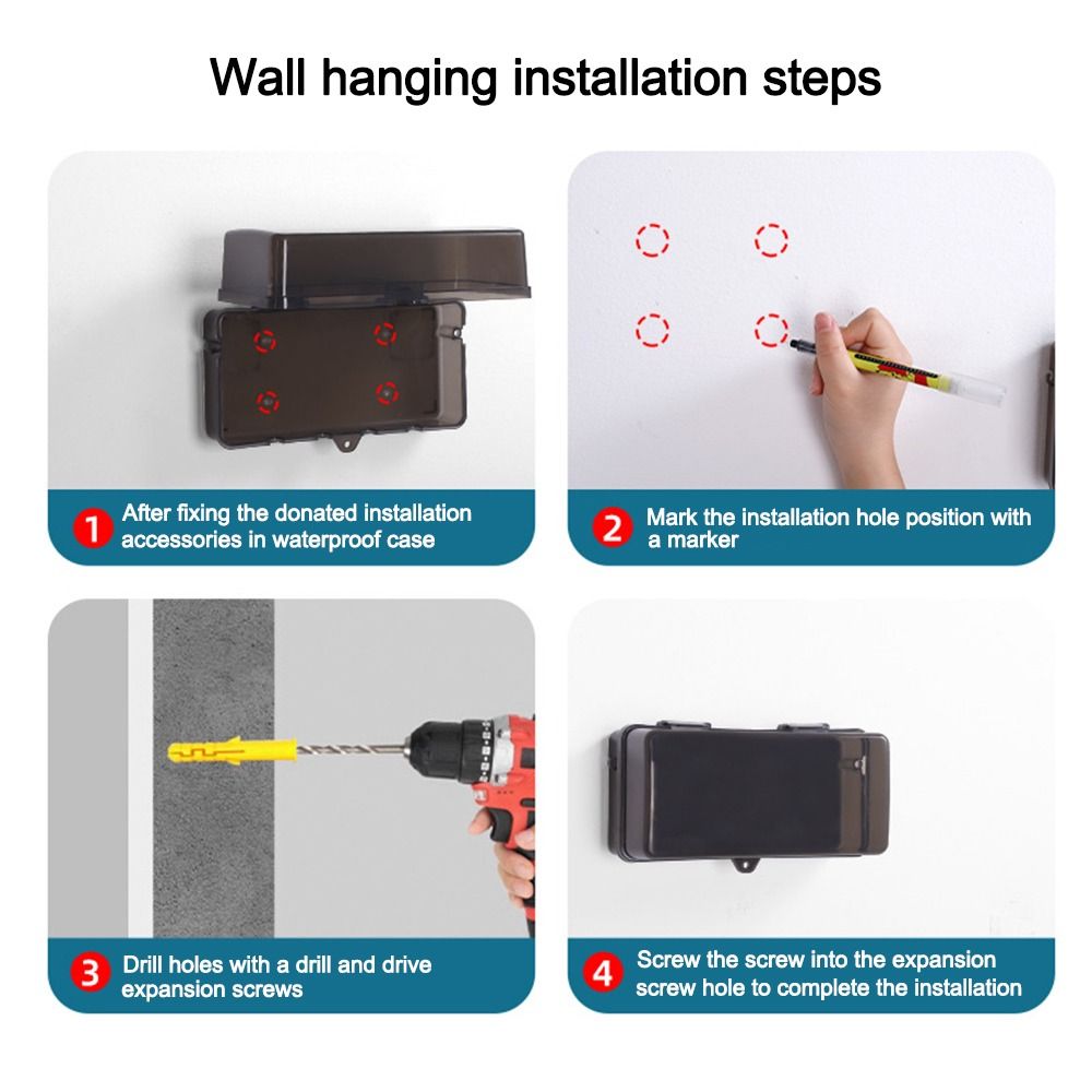 Kotak Penyimpanan Kabel Anti M - Outdoor Power Outlet Waterproof ulasan dan harga